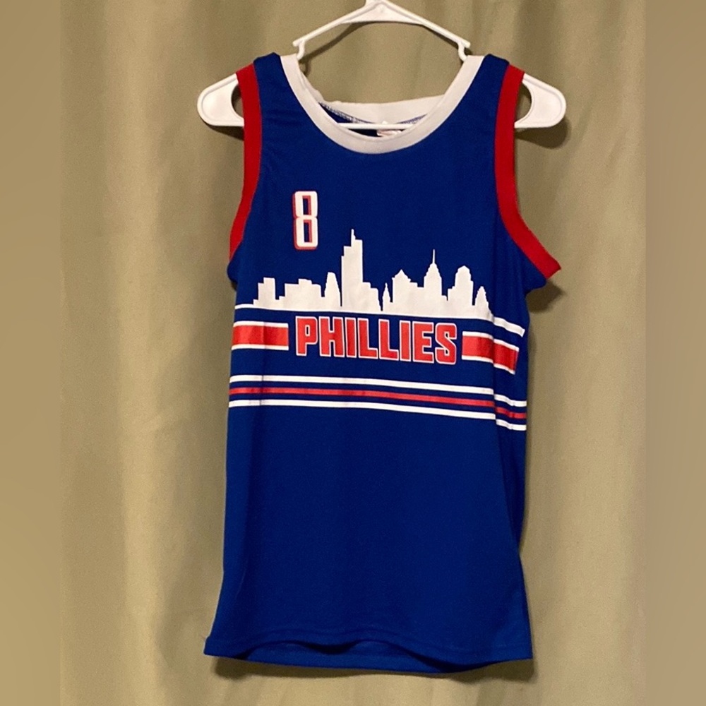 Philadelphia Phillies Nick Castellanos Basketball Jersey Adult Small
